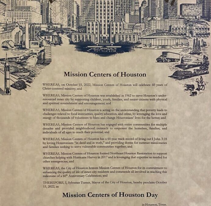 Impacting Houston for 60 Years